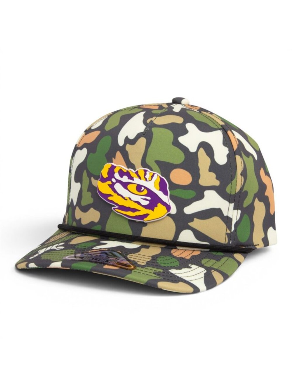 LSU Tiger Eye 3D Duck Camo Rope Hat- Bayou